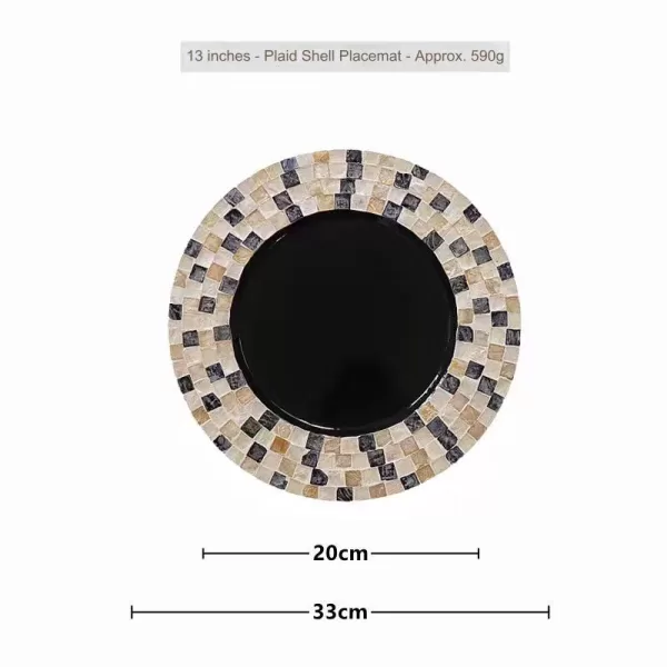 Plaid Shell Place mat-F - Image 2