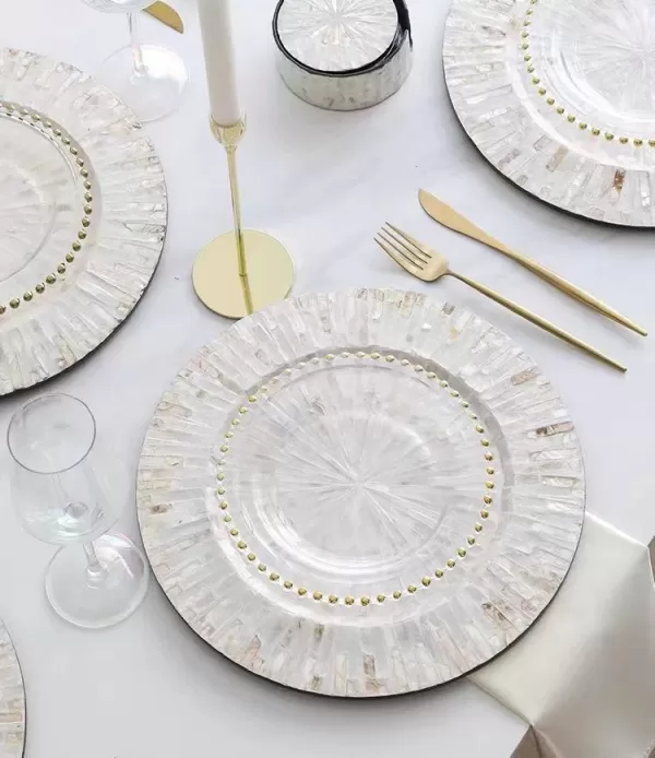 Champagne shell palace mat-H