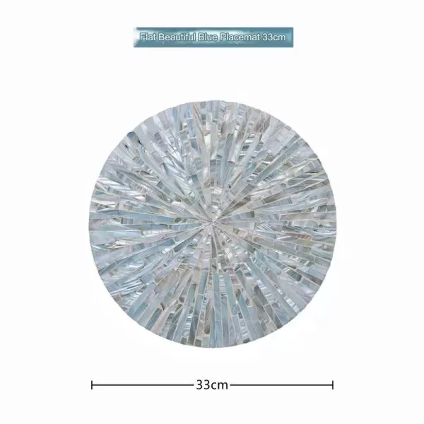 Flat Beautiful Blue Place mat A - Image 3