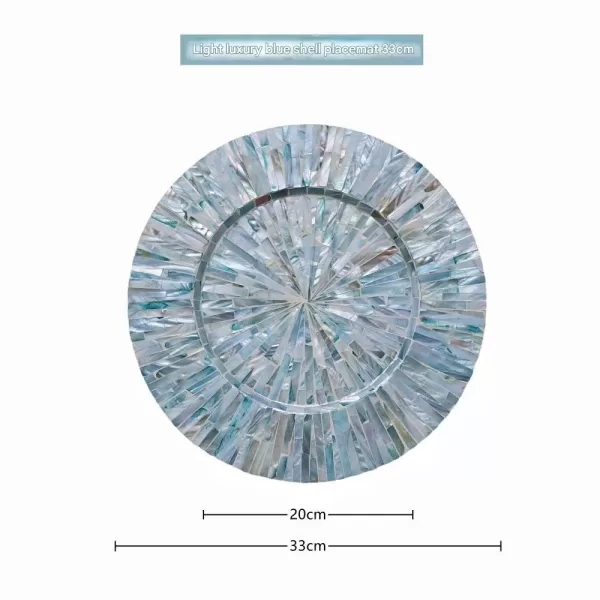 Flat Beautiful Blue Place mat A - Image 2