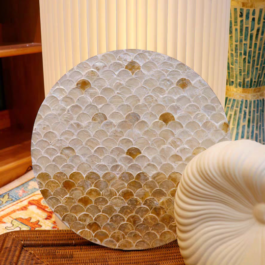 Sunrise shell cushion-C