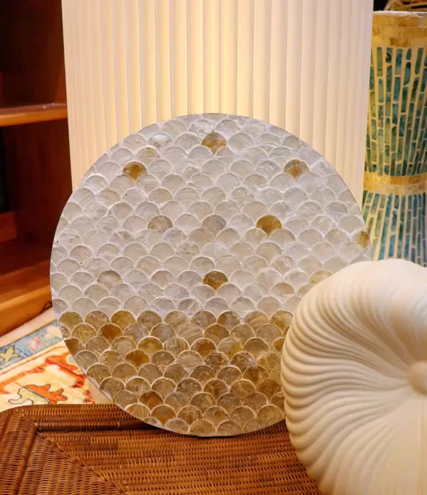 Sunrise shell cushion-C