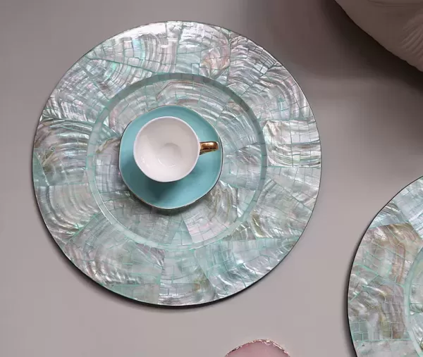 Flat Beautiful Blue Place mat A - Image 5
