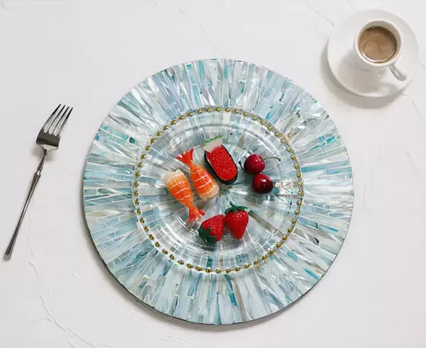 Flat Beautiful Blue Place mat A