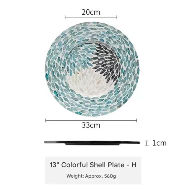 Colorful pattern plate L - Image 3