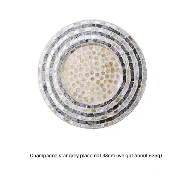 2025 Beautiful Red Placemats Christmas Placemats for round table Star pattern placemats - Image 3