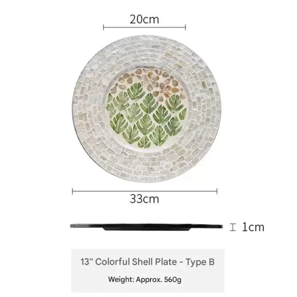 Colorful pattern plate L - Image 2