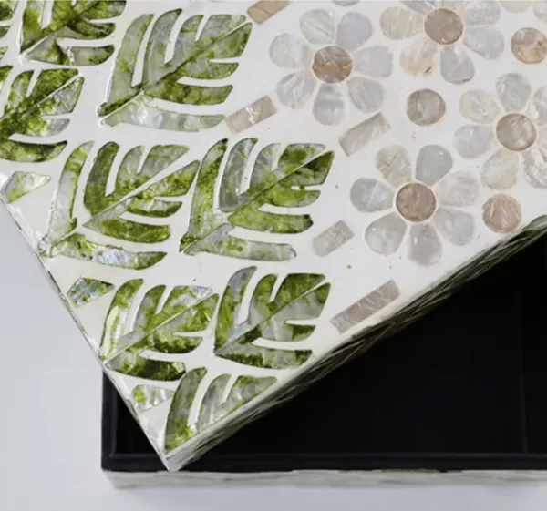 Green Fronds salver-N - Image 4