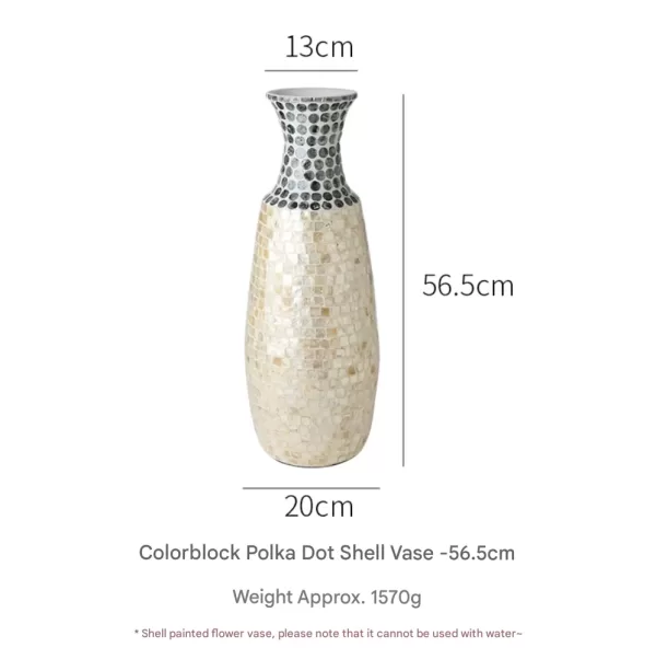 Creative Large Shell Vase – Luxurious Floor & Table Décor - Image 2
