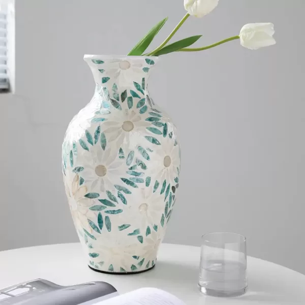Shell Vase – Elegant Tabletop Decoration Vintage European - Image 2