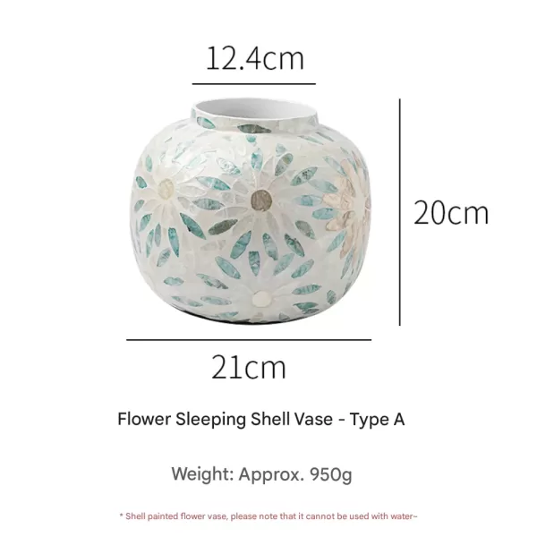 Shell Vase – Elegant Tabletop Decoration Vintage European - Image 5
